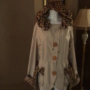 Beautiful designed hooded trench coat